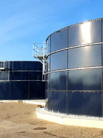 Bassin biologique/d'aération boulonné