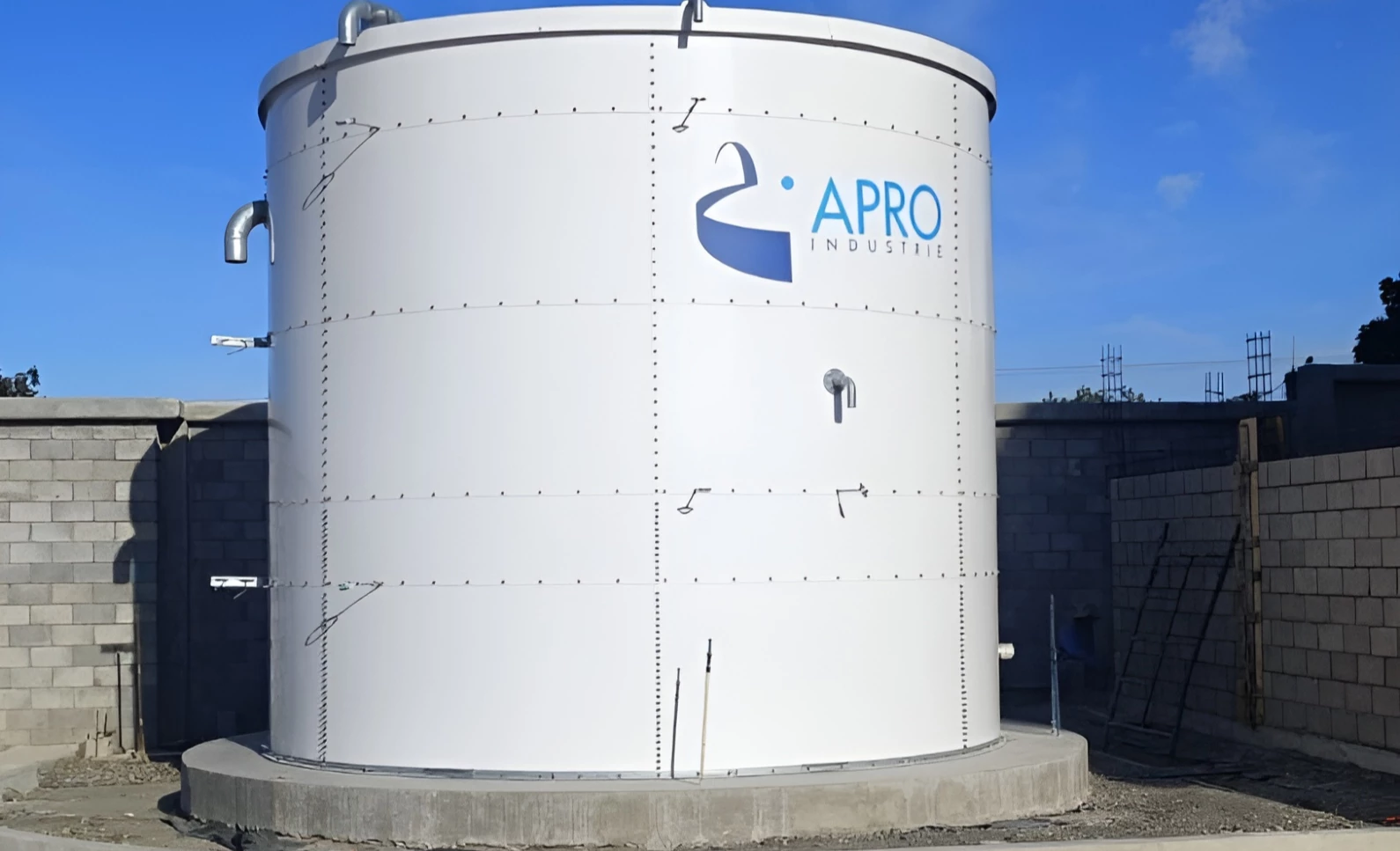 Réservoir de 100 m³ au Mexique