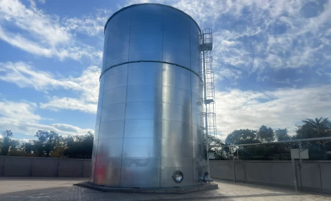 Réservoir d\'eau de forage en Guadeloupe