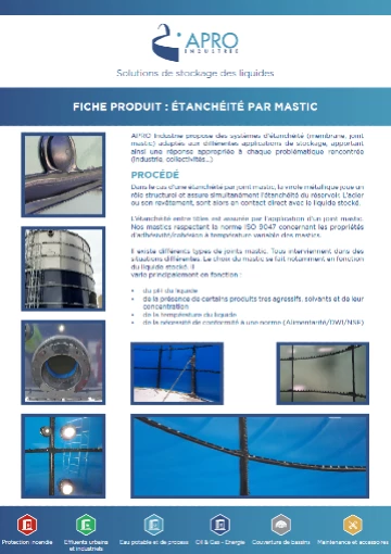 Fiche produit-Étanchéité mastic