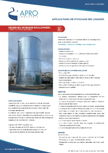 Fiche application- Protection incendie