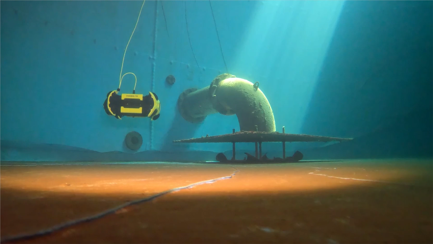 Nettoyage réservoir incendie par ROV