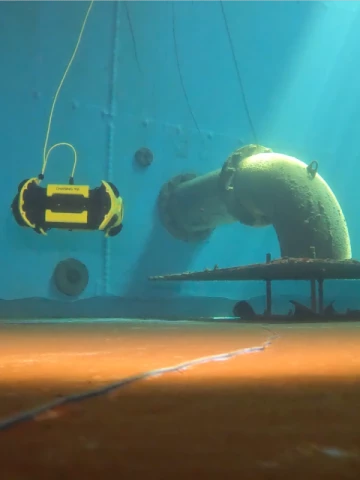 Nettoyage réservoir incendie par ROV