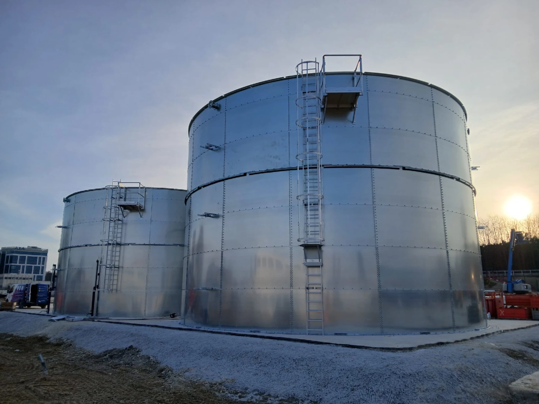 Réservoir boulonnés en acier galvanisé