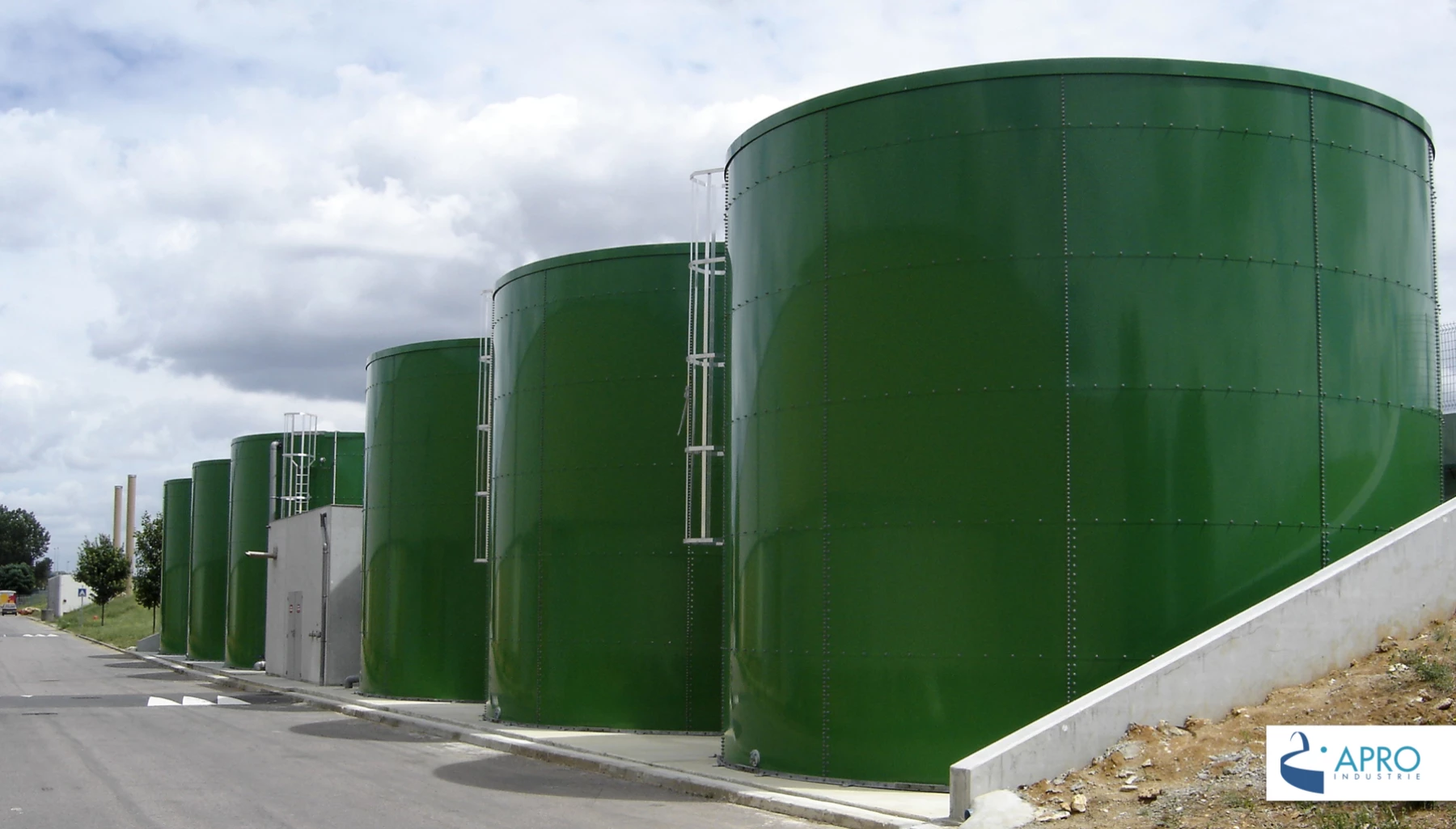 Réservoir boulonnés en acier galvanisé