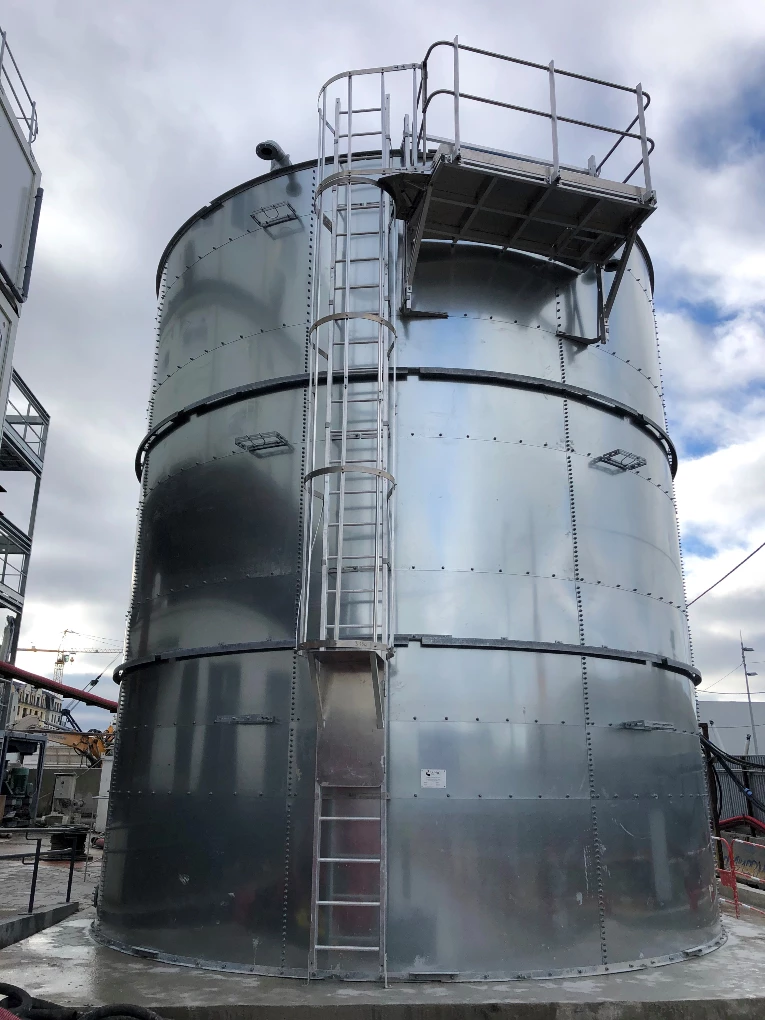 Réservoirs boulonnés en acier galvanisé