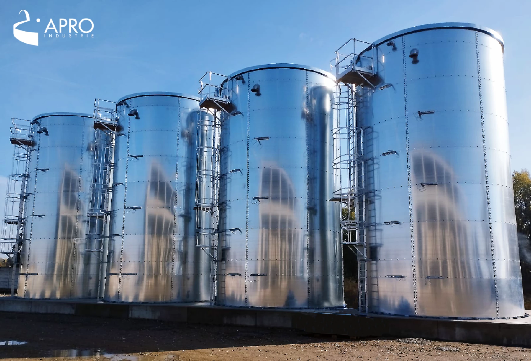 Réservoirs boulonnés en acier galvanisé