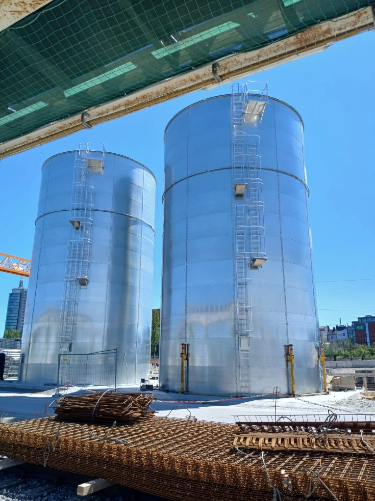 Réservoirs de stockage d’eaux de process à Munich