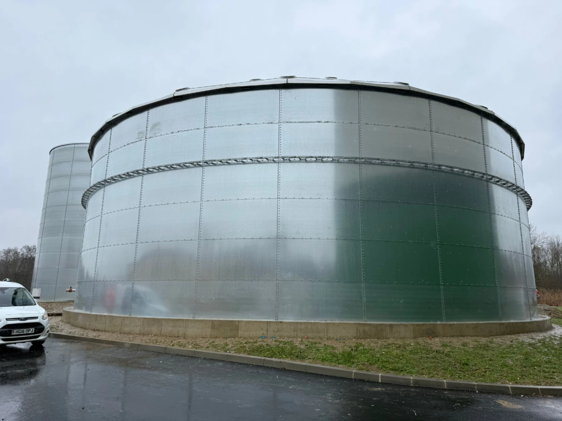 Cuve dédiée à la récupération des eaux à Clermont, France