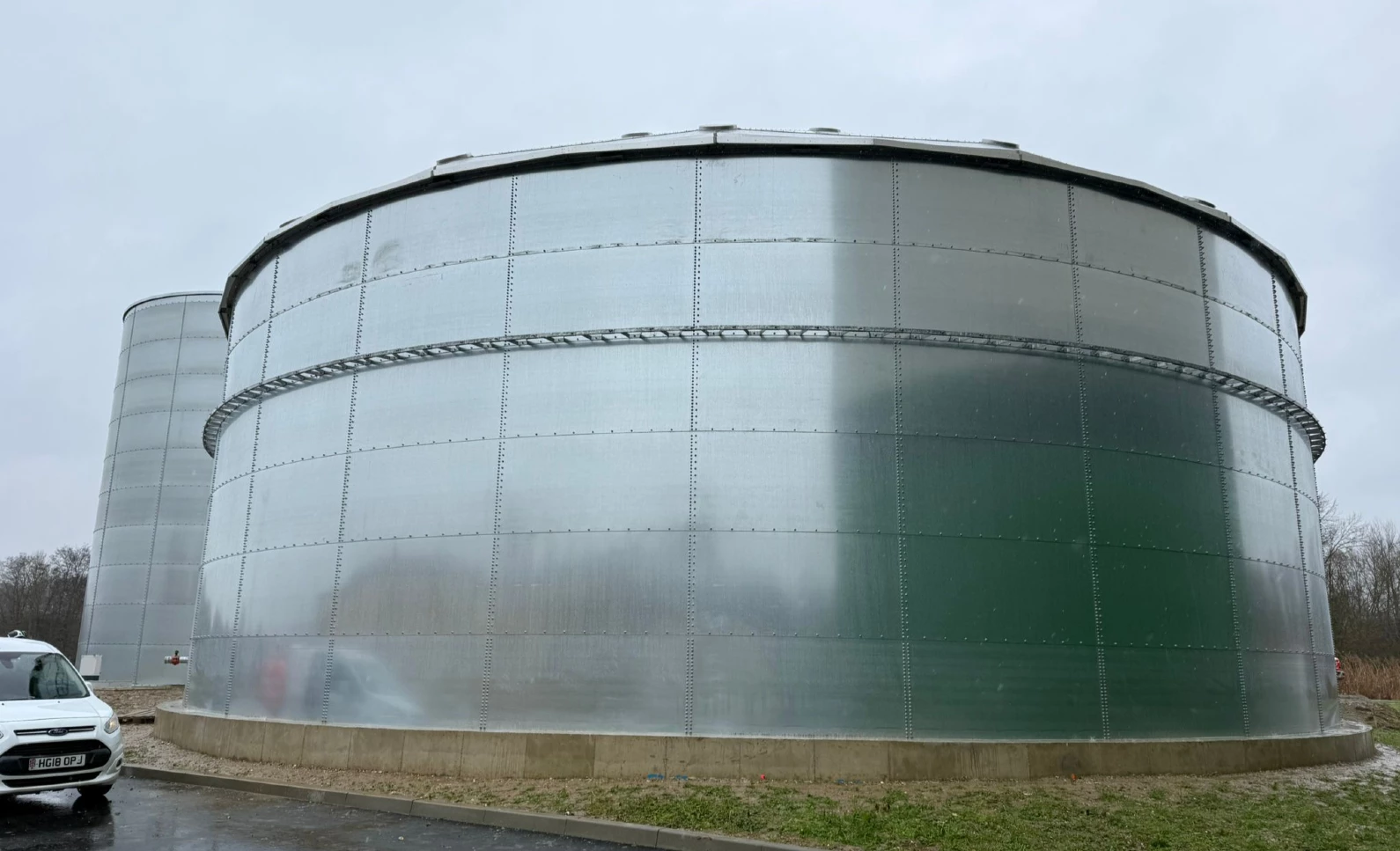 Cuve dédiée à la récupération des eaux à Clermont, France