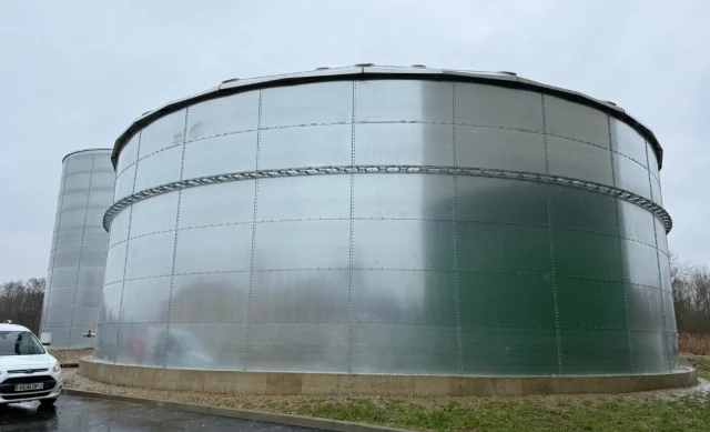 Cuve dédiée à la récupération des eaux à Clermont, France